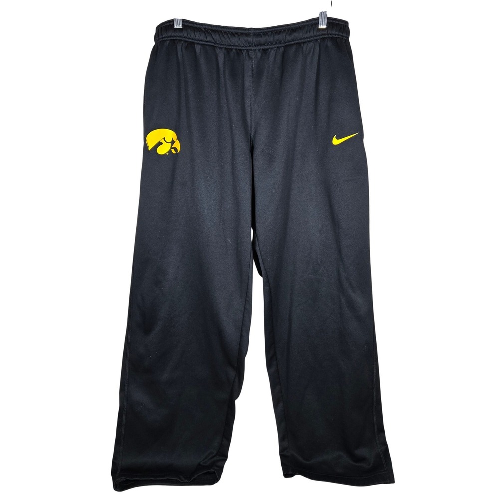 Nike Therma-Fit Iowa Hawkeyes Sweatpants Mens XXL Black Yellow 31268X-IW1